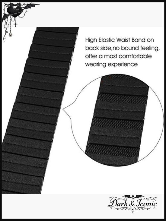Elastic Wide Belt Vintage Stretch Cinch for Dresses Coats One Size Fits Most main image 7